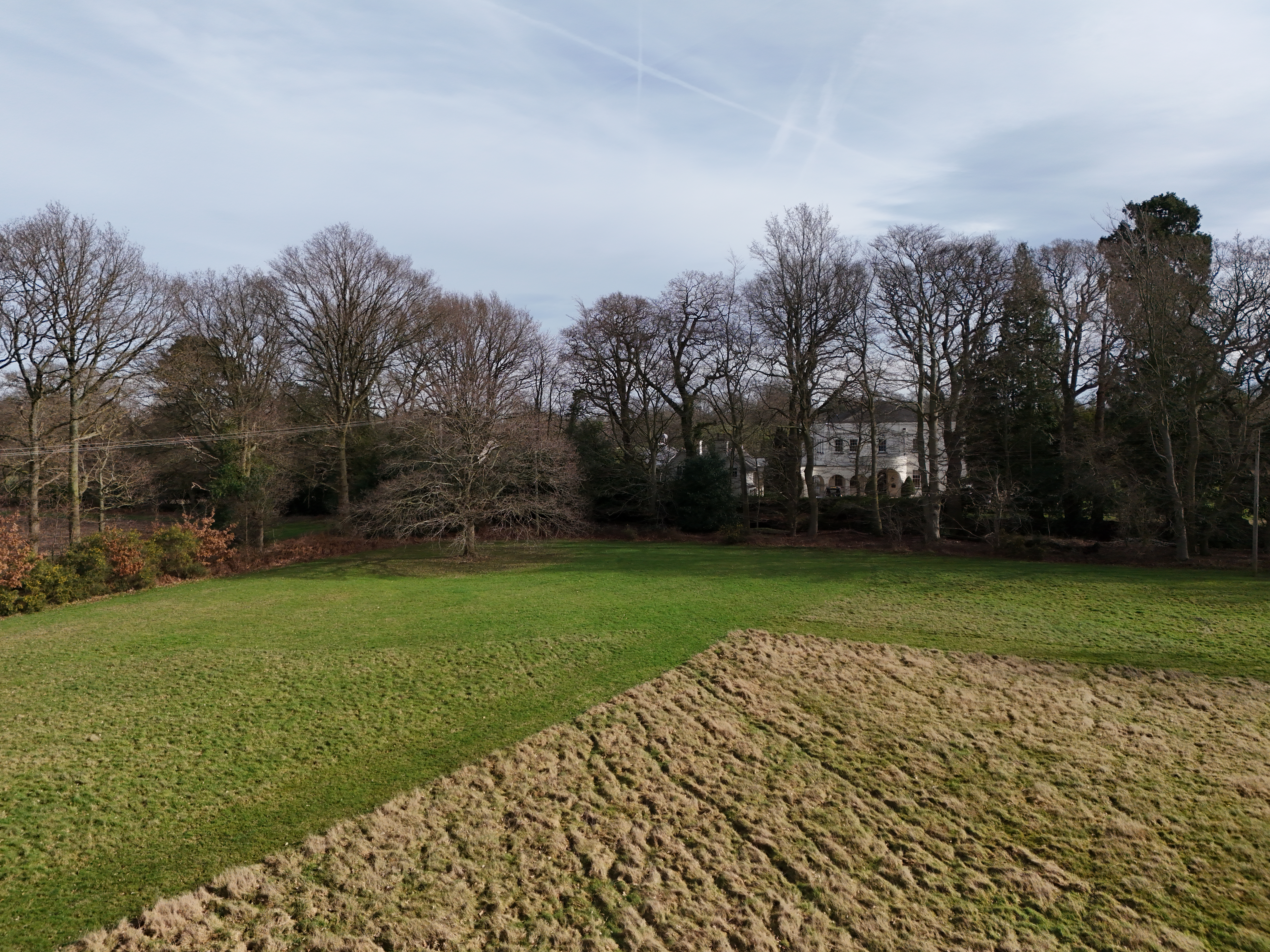 Drone Imagery from approx. 3 metre height, This helps to give an appreciation of how observable a property is from the ground.