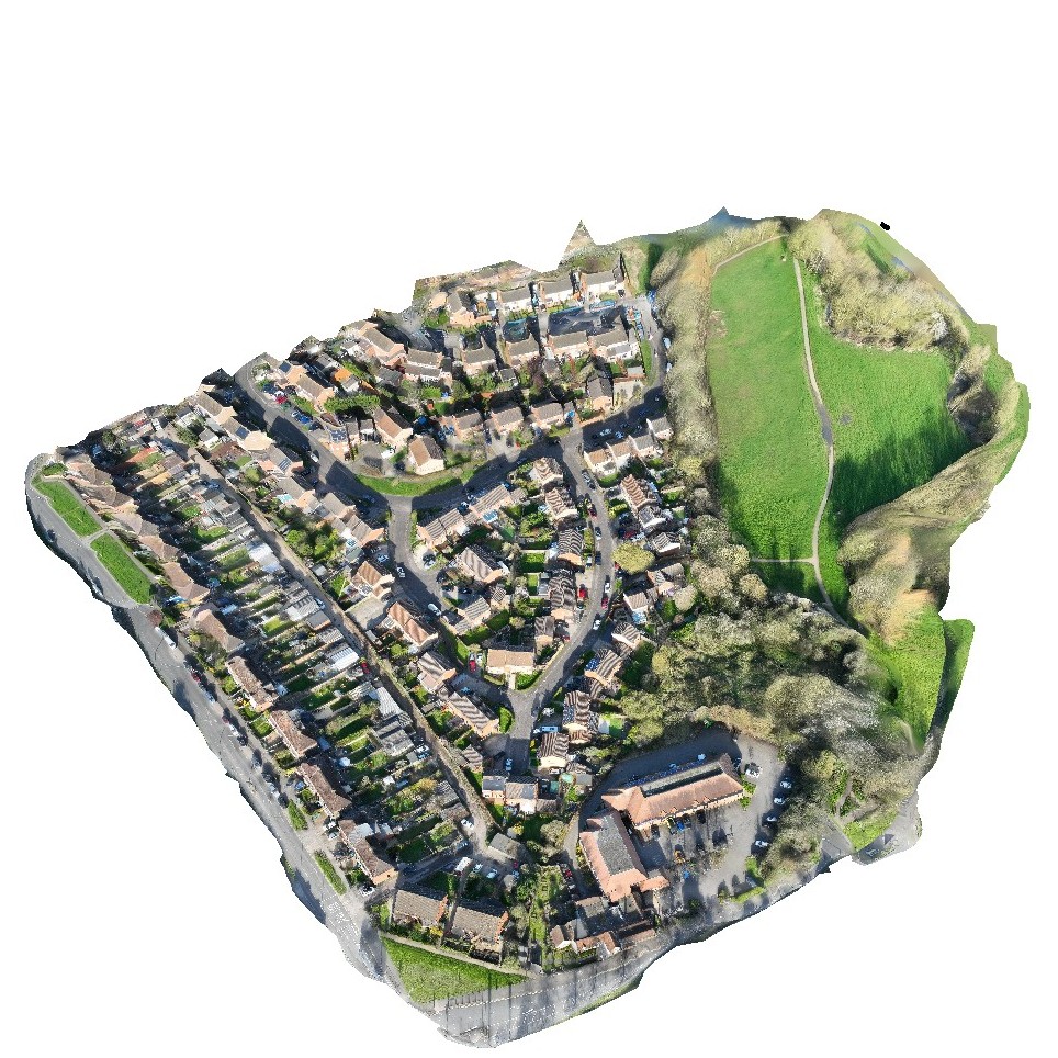 3D drone mapping of a housing estate in Aylesbury.