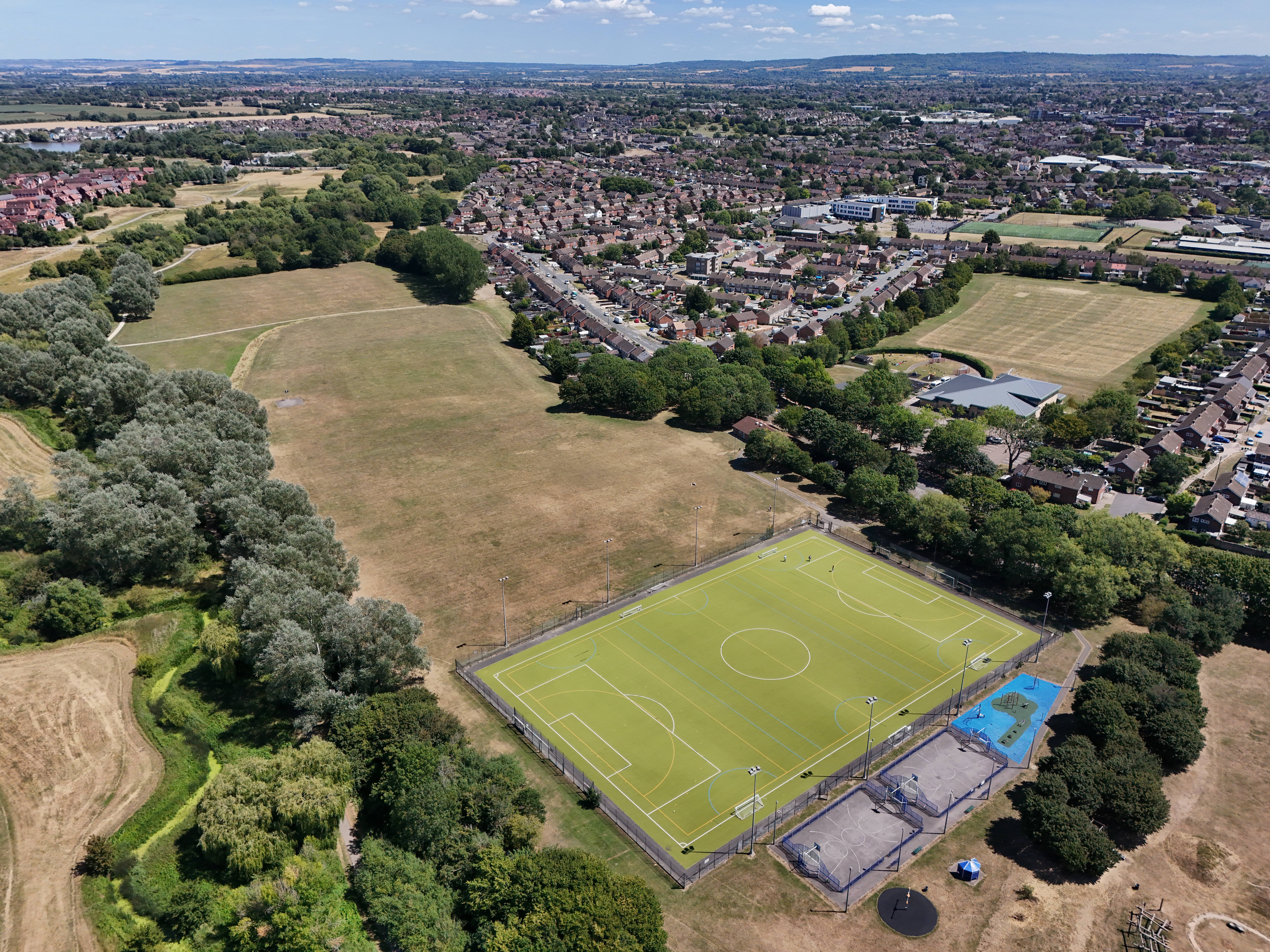 Drone image of Meadowcroft Open Space on 10 Jul 25.