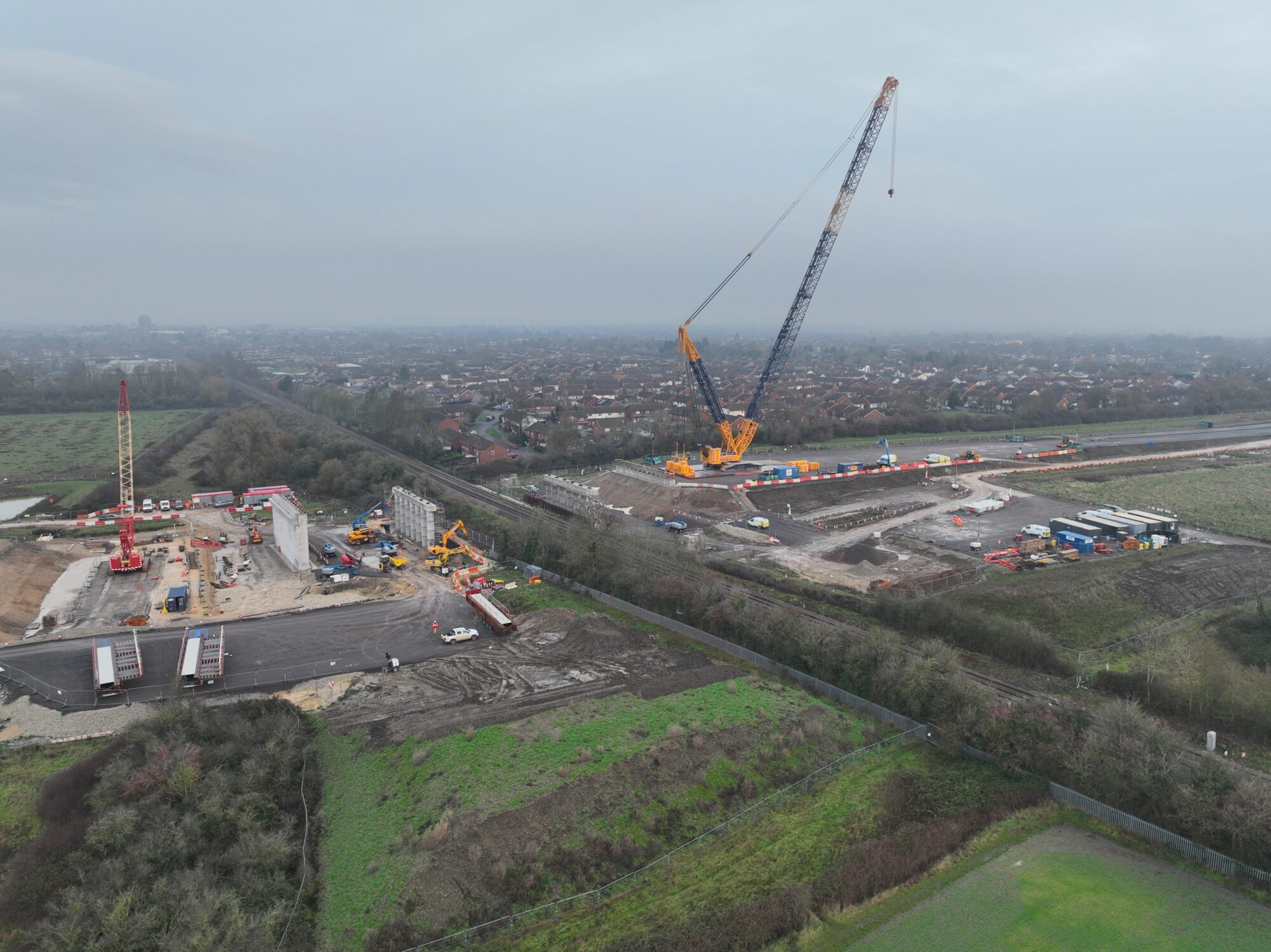 SEALR Bridge Construction Crane in Position for construction over Christmas 2025